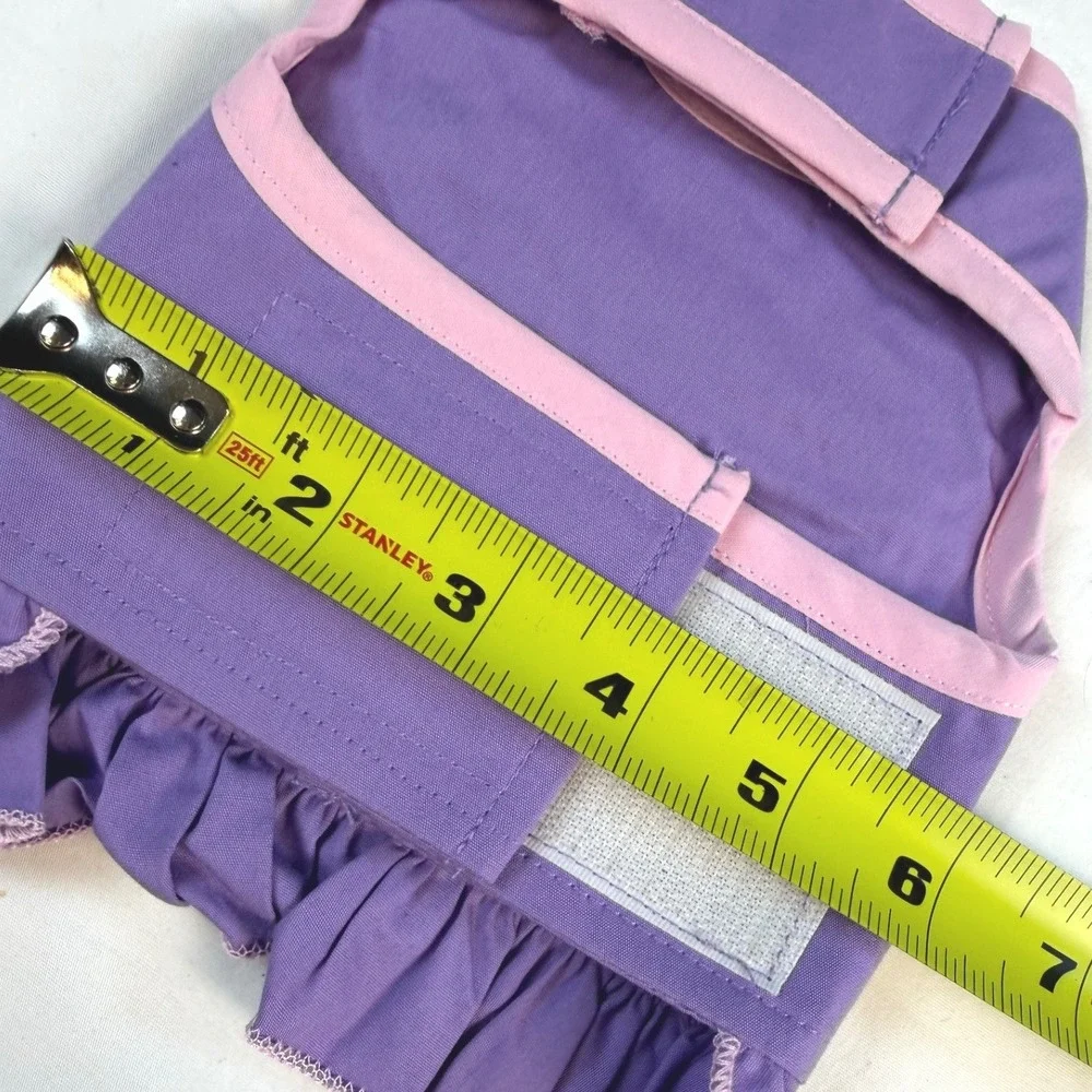 Boutique Pet Dress XS Purple Pink Butterfly Ruffle‎ Dog Cat Clothes GOOD